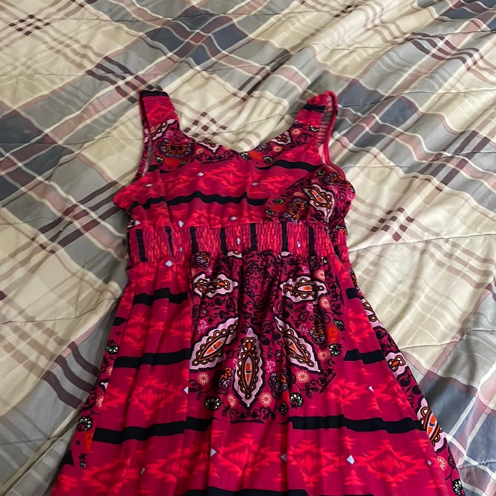 colorful maxi sun dress